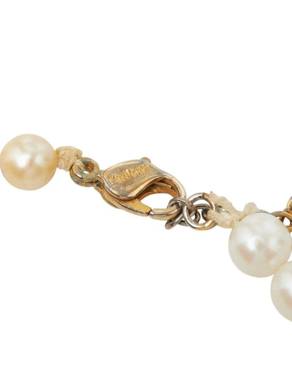 Dior Pearl Necklace Faux Plated - Picture 6 of 8